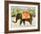 Elephants with Bananas, 1998-E.B. Watts-Framed Giclee Print