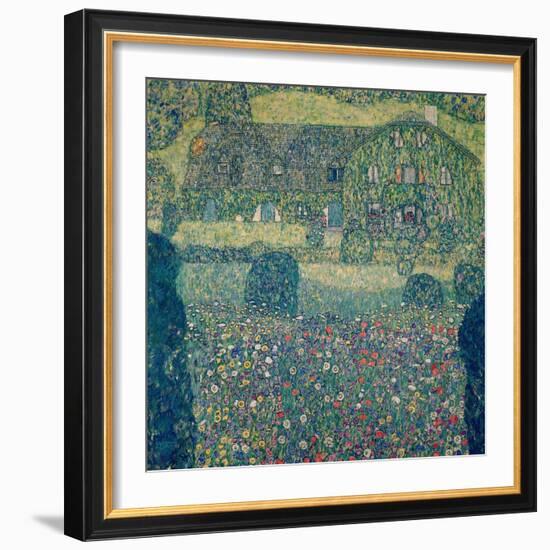 Country house on Attersee Lake (Landhaus am Attersee), Upper Austria. Oil on canvas (1914).-Gustav Klimt-Framed Giclee Print