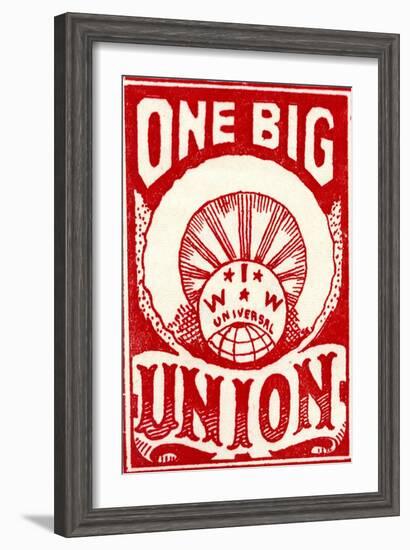 "One Big Union", 1915-null-Framed Giclee Print