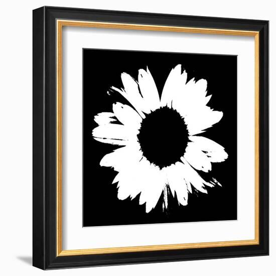 Black And White Abstract Daisy II-Ruth Palmer-Framed Art Print