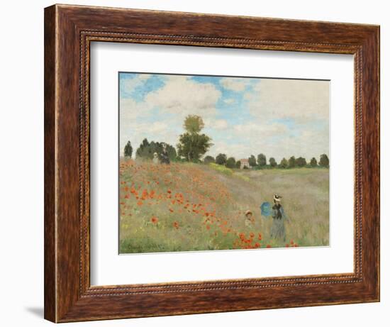 Poppy Field, Near Argenteuil, c.1873-Claude Monet-Framed Art Print