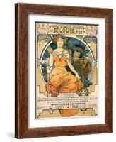 1904 St. Louis World's Fair Poster-Alphonse Mucha-Framed Art Print