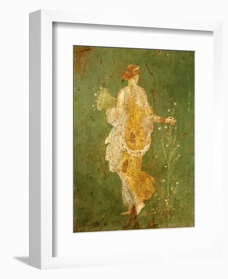Goddess Flora, or Spring, Roman, Fresco, from Villa di Arianna-null-Framed Giclee Print