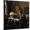 The Astronomer, 1668-Johannes Vermeer-Mounted Giclee Print