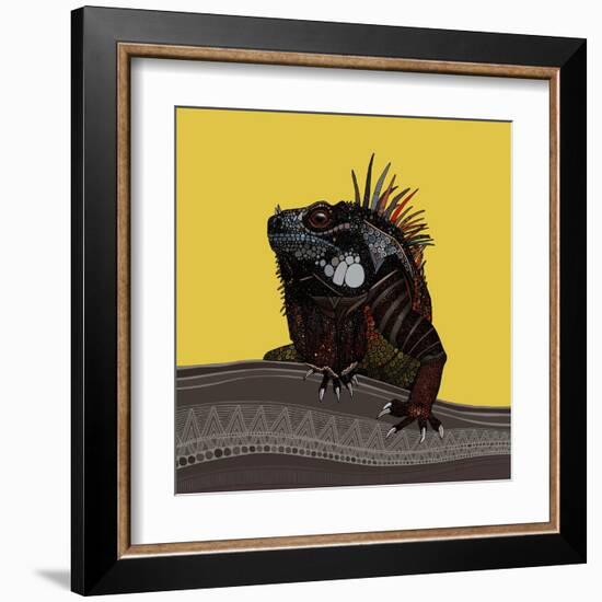 Iguana Gold-Sharon Turner-Framed Art Print