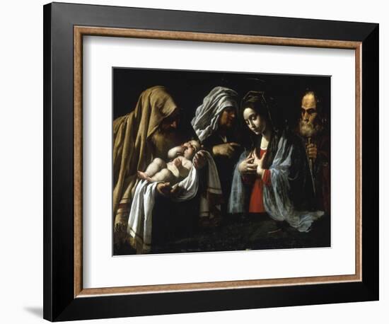 The Presentation in the Temple-Caravaggio-Framed Giclee Print