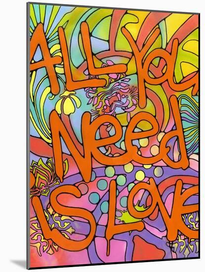 All you need is love-Dean Russo- Exclusive-Mounted Giclee Print