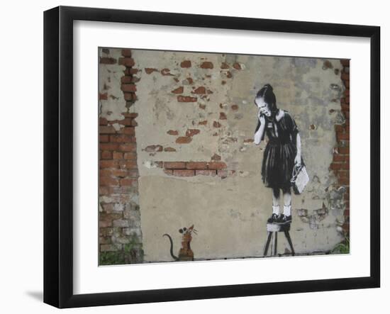 Ratgirl-Banksy-Framed Giclee Print