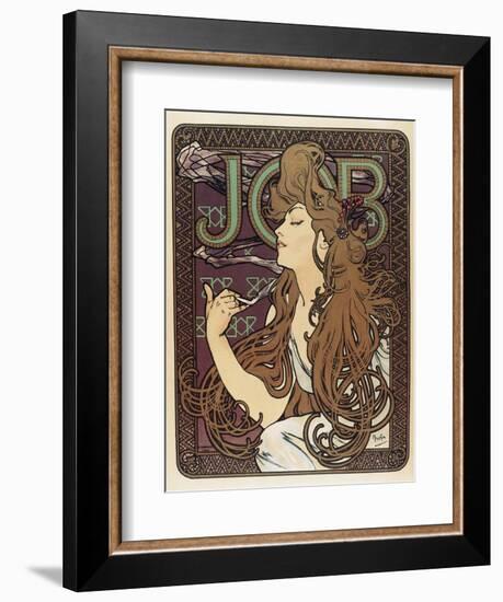 Job-Alphonse Mucha-Framed Art Print