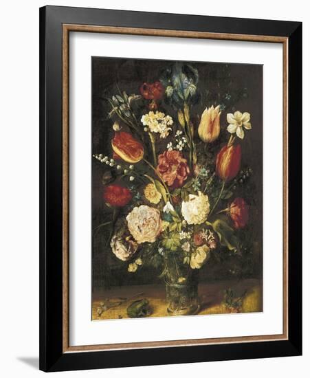 Vase of Flowers-Jan Brueghel the Elder-Framed Art Print