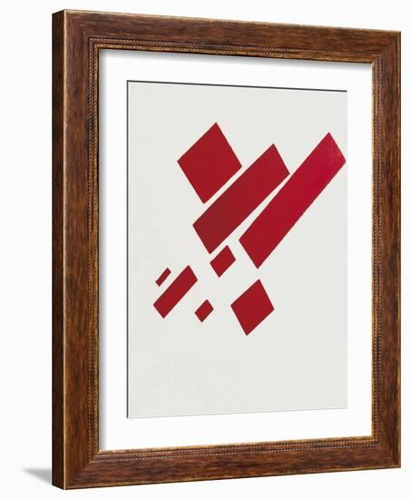 Eight Red Rectangles-Kasimir Malevich-Framed Art Print