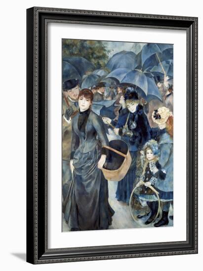 The Umbrellas-Pierre-Auguste Renoir-Framed Art Print