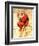 "Santa at the Map", December 16,1939-Norman Rockwell-Framed Giclee Print