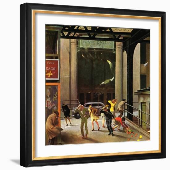 "Windy City," March 23, 1946-John Falter-Framed Giclee Print