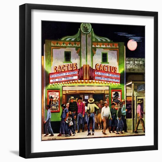 "Cactus Theater," September 18, 1948-John Falter-Framed Giclee Print