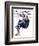 "Woman Skater," Saturday Evening Post Cover, January 21, 1933-Guy Hoff-Framed Giclee Print