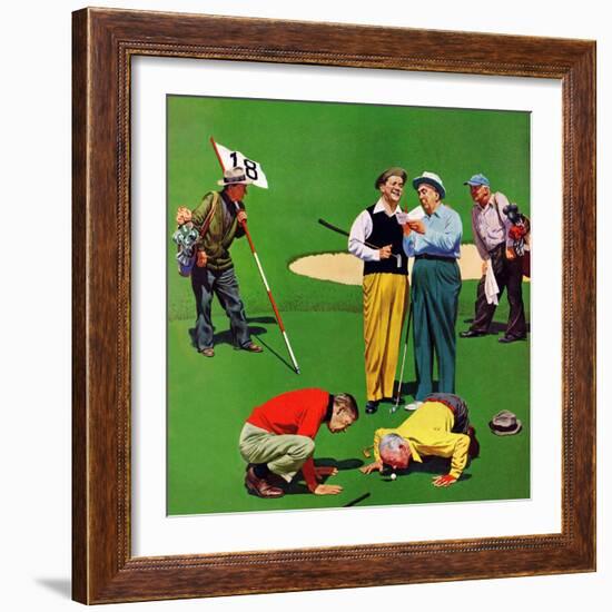 "Eighteenth Hole", August 6, 1955-John Falter-Framed Giclee Print