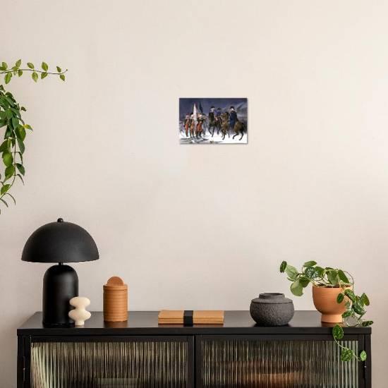 'Wounded Hessian Colonel Rahl Surrenders Trenton to George Washington ...