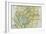 Panama Canal Zone Map, 1913 - north Diagonally Left-null-Framed Giclee Print