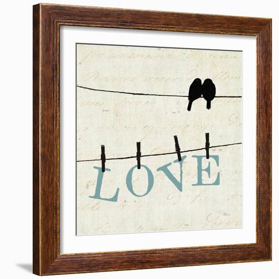 Bird Talk II-Jess Aiken-Framed Premium Giclee Print