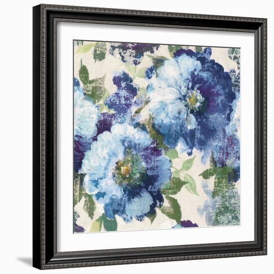 Indigo Floral Gallery-Hugo Wild-Framed Art Print