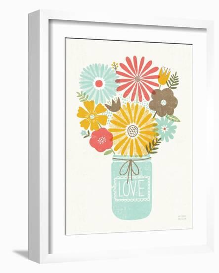 Jar of Sunshine I Coral Love-Michael Mullan-Framed Art Print