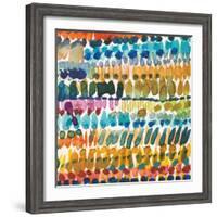 Colorful Patterns V Crop II-Cheryl Warrick-Framed Art Print