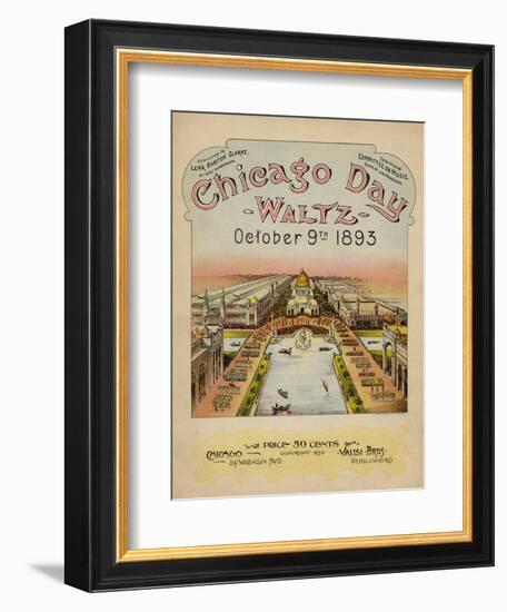 World's Fair: Chicago Day Waltz, October 9th, 1893-null-Framed Art Print