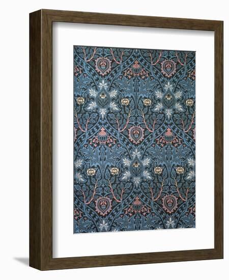 Isaphan Furnishing Fabric, Woven Wool, England, Late 19th Century-William Morris-Framed Giclee Print