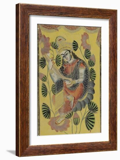 Saraswati, Calcutta, c.1870-null-Framed Giclee Print