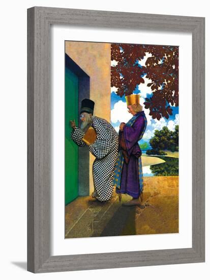 The Chancellor and Pompdebile-Maxfield Parrish-Framed Art Print