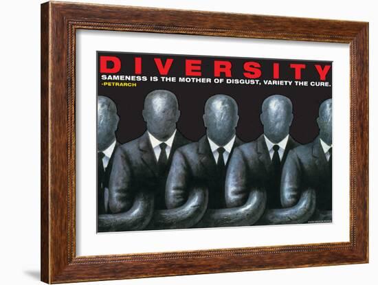 Diversity-null-Framed Art Print