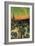 Landscape with Couple Walking and Crescent Moon-Vincent van Gogh-Framed Art Print