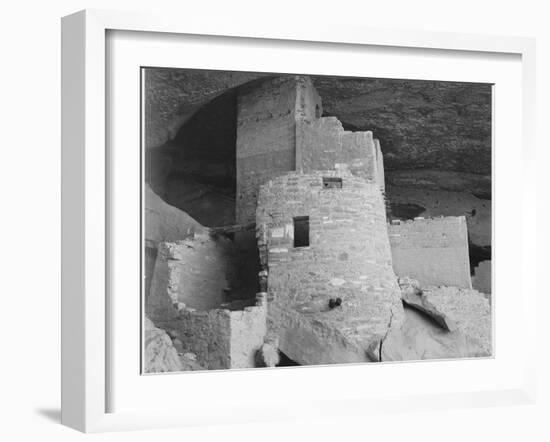 Section Of House "Cliff Palace Mesa Verde National Park" Colorado 1941. 1941-Ansel Adams-Framed Art Print