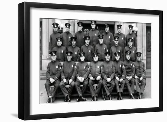 Seattle Police During Prohibition-null-Framed Art Print