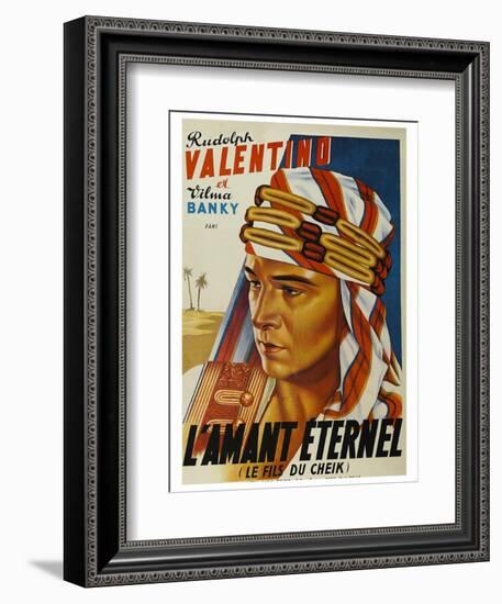 Son of the Sheik "L'Amant Eternel"-null-Framed Art Print