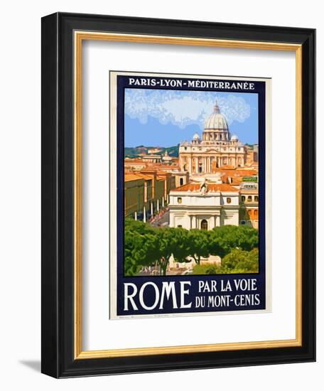 St. Peter's Basilica, Roma Italy 6-Anna Siena-Framed Giclee Print