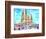 Sagrada Famila in Barcelona with Blue Sky-Markus Bleichner-Framed Art Print