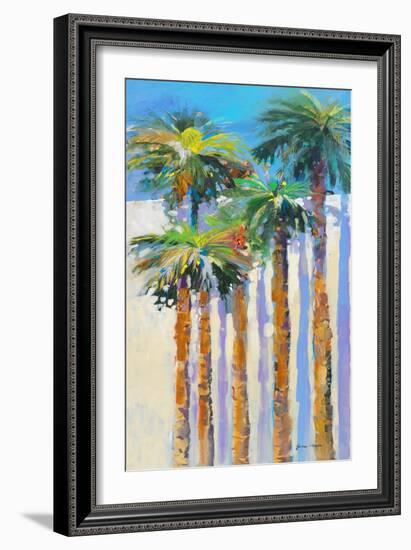 Shadow Palms II-Jane Slivka-Framed Art Print