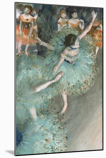 Swaying Dancer (Dancer in Green)-Edgar Degas-Mounted Giclee Print