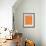 Orange Mid Century Composition-Eline Isaksen-Framed Art Print displayed on a wall