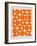 Orange Mid Century Composition-Eline Isaksen-Framed Art Print