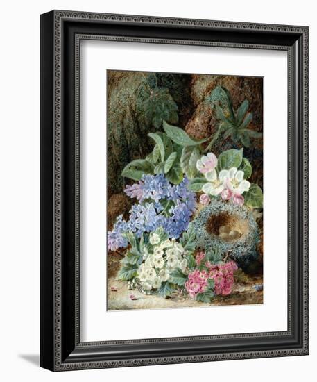 Lilac Blossom and a Bird's Nest-Oliver Clare-Framed Giclee Print