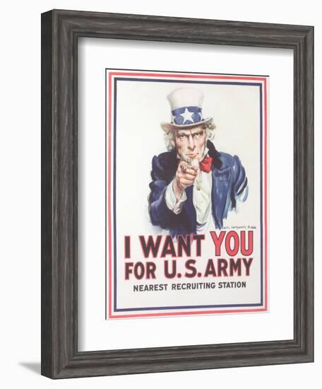 Vintage Army Recruiting Poster-null-Framed Giclee Print