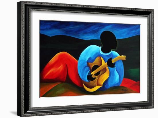 Ti-Jean le guitariste, 2008-Patricia Brintle-Framed Giclee Print