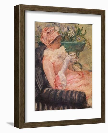 The Cup of Tea, Ca, 1880-81-Mary Cassatt-Framed Giclee Print