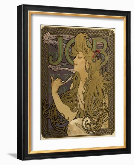 JOB Cigarettes, c. 1897-Alphonse Mucha-Framed Giclee Print