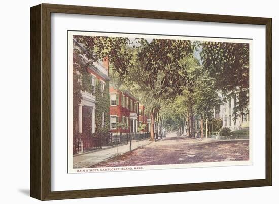 Main Street, Nantucket, Massachusetts-null-Framed Art Print