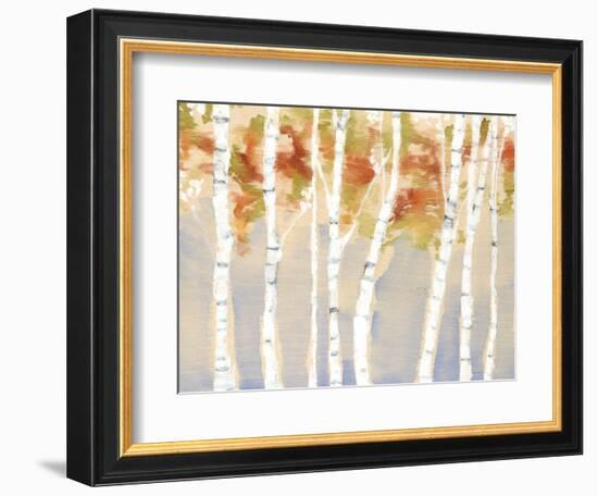 Swaying Birches II-Jennifer Goldberger-Framed Art Print