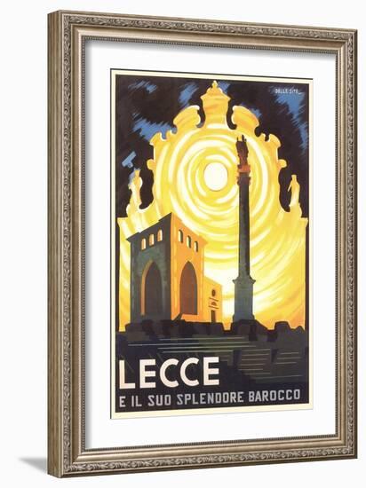 Travel Poster for Lecce-null-Framed Art Print